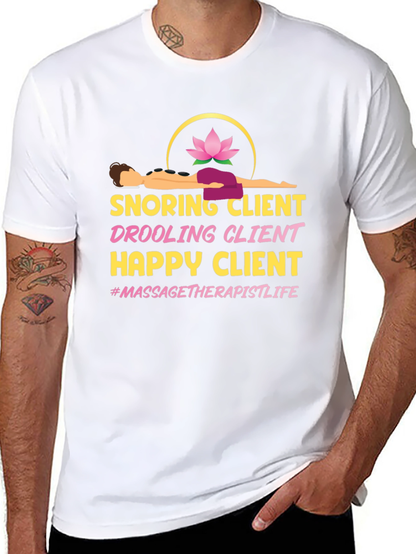 Massage Therapist Life T-Shirt - Funny Spa Client Tee