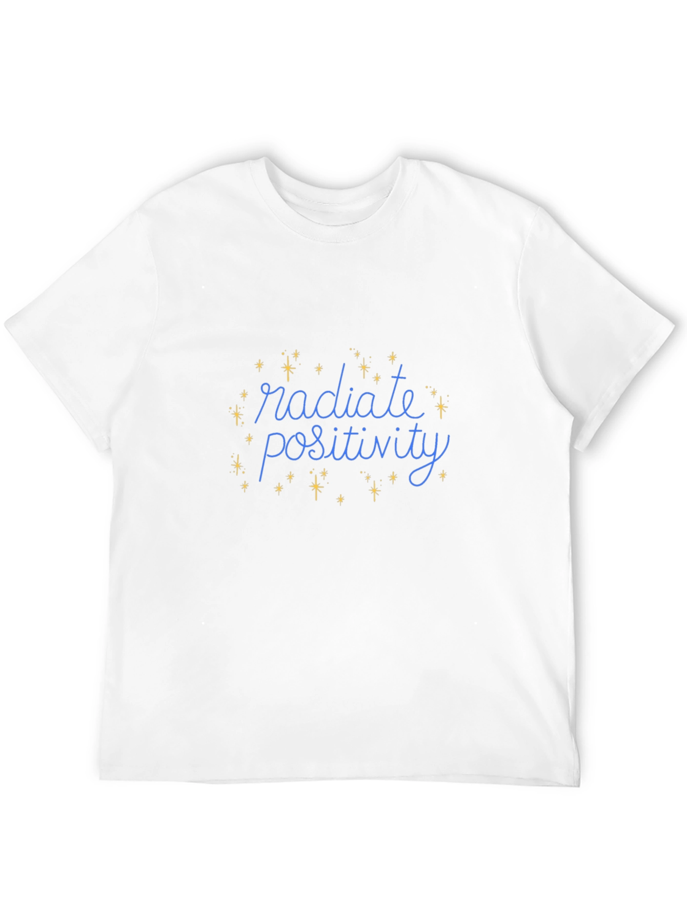 Radiate Positivity Black Graphic T-Shirt