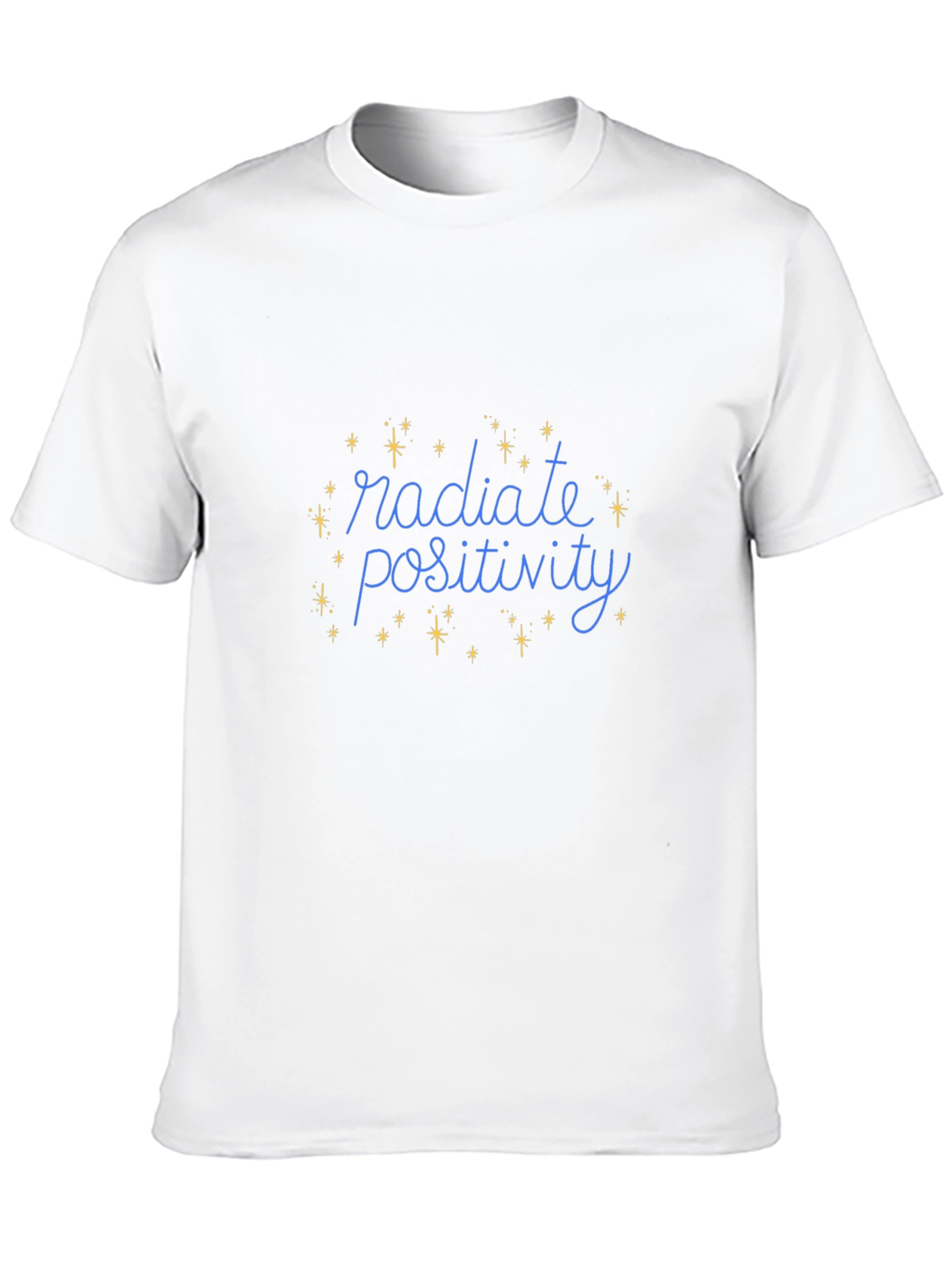 Radiate Positivity Black Graphic T-Shirt