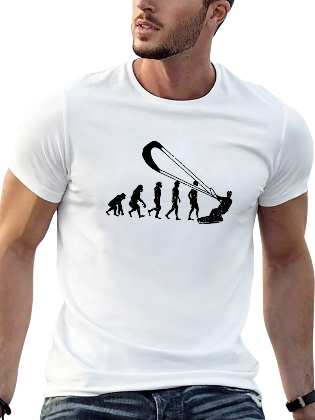 Kite Evolution T-Shirt - Funny Kitesurfing Tee