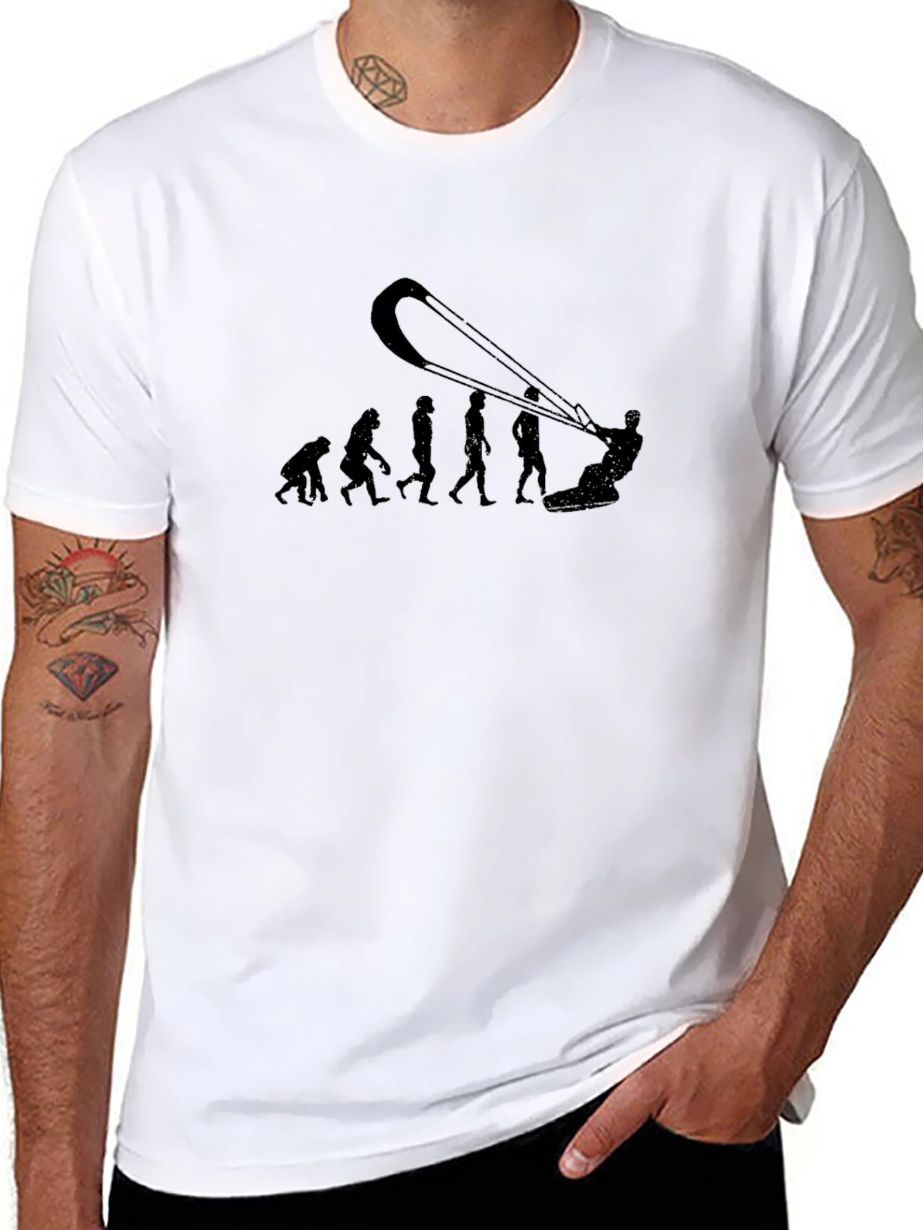 Kite Evolution T-Shirt - Funny Kitesurfing Tee