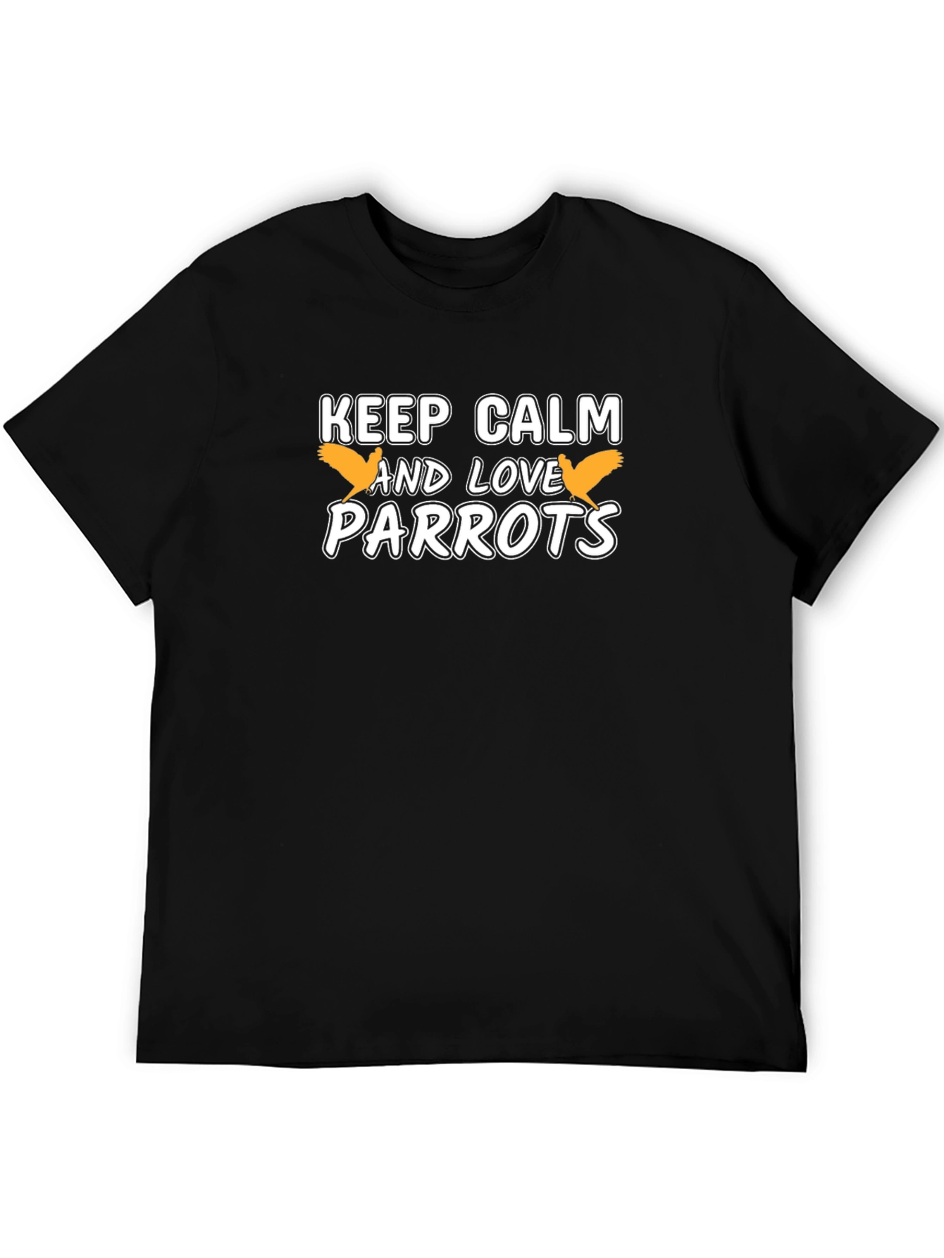 Keep Calm & Love Parrots Graphic T-Shirt