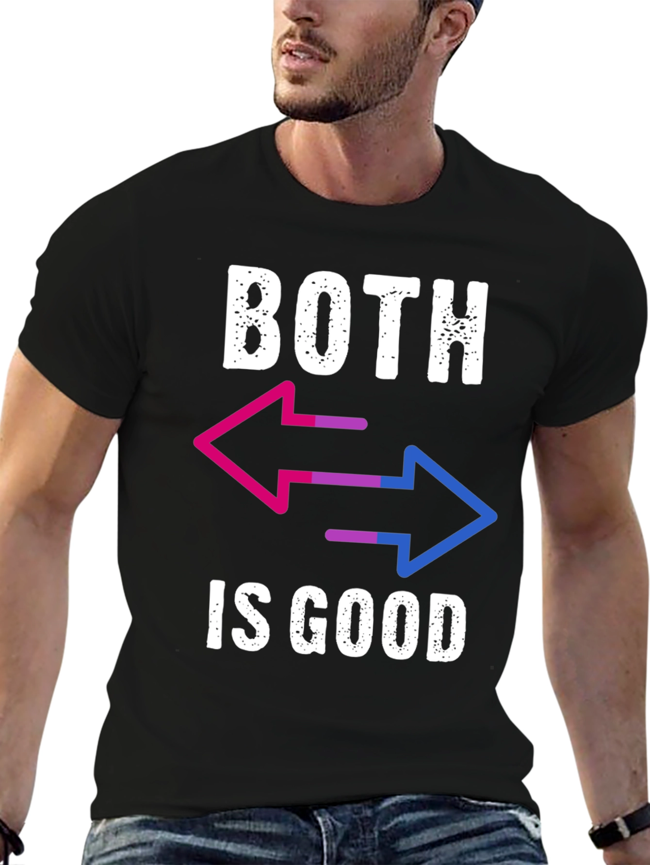 Bisexual Pride Graphic Tee - Both Is Good