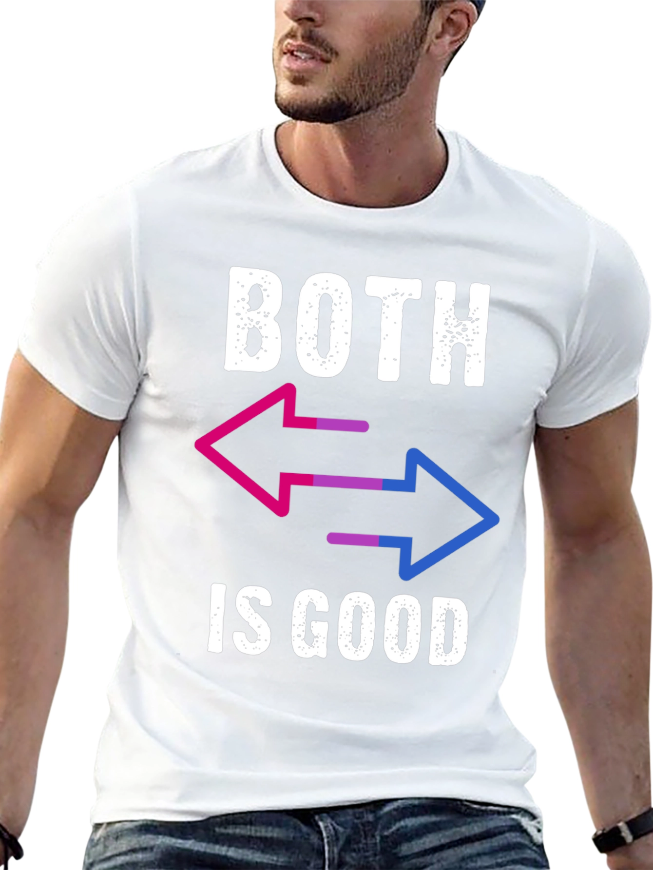 Bisexual Pride Graphic Tee - Both Is Good