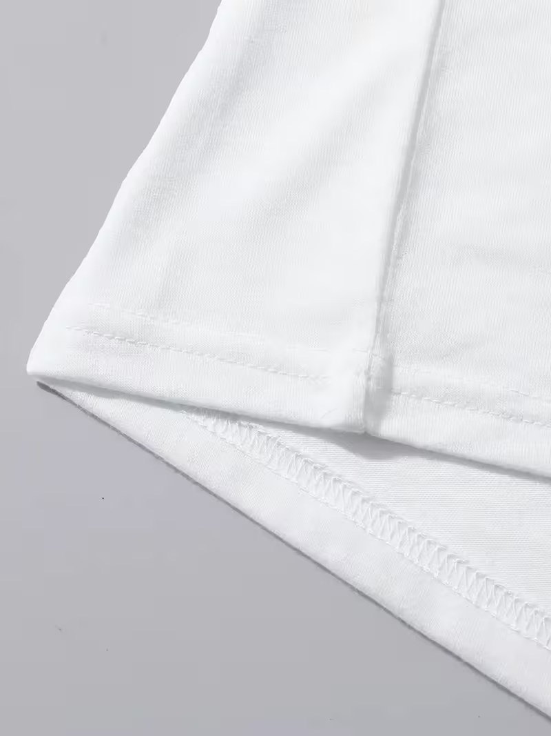 Women's Teacher T-Shirt, 1 pcs Heart Pencil & Apple Graphic Print T-Shirt 190g 100% Pure Cotton T-Shirt