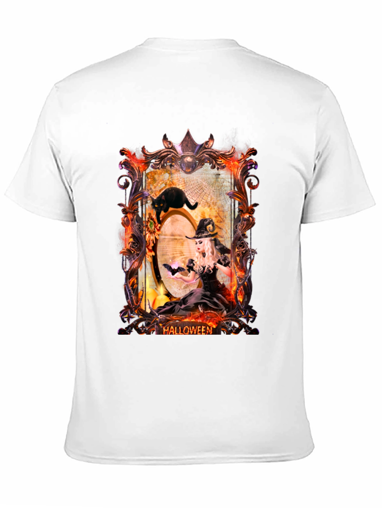 Halloween Witch & Cat T-Shirt
