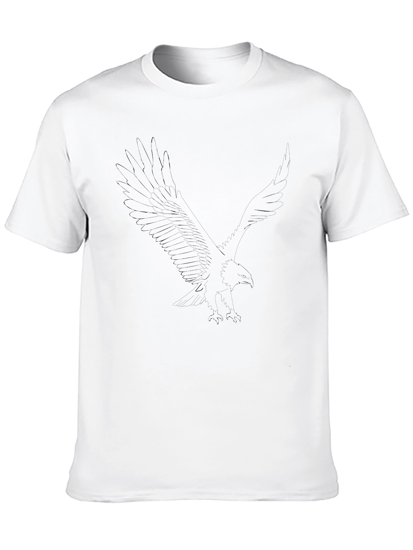 Black Eagle Graphic Tee - Mens Casual T-Shirt