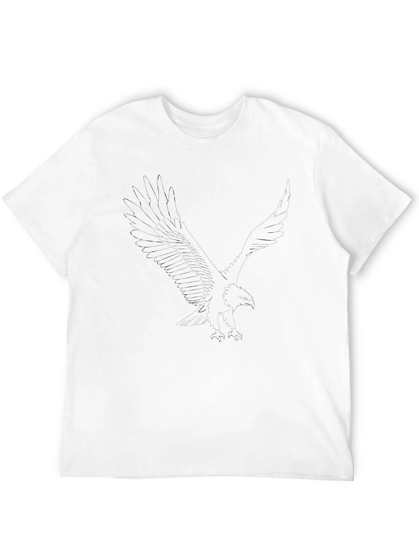 Black Eagle Graphic Tee - Mens Casual T-Shirt