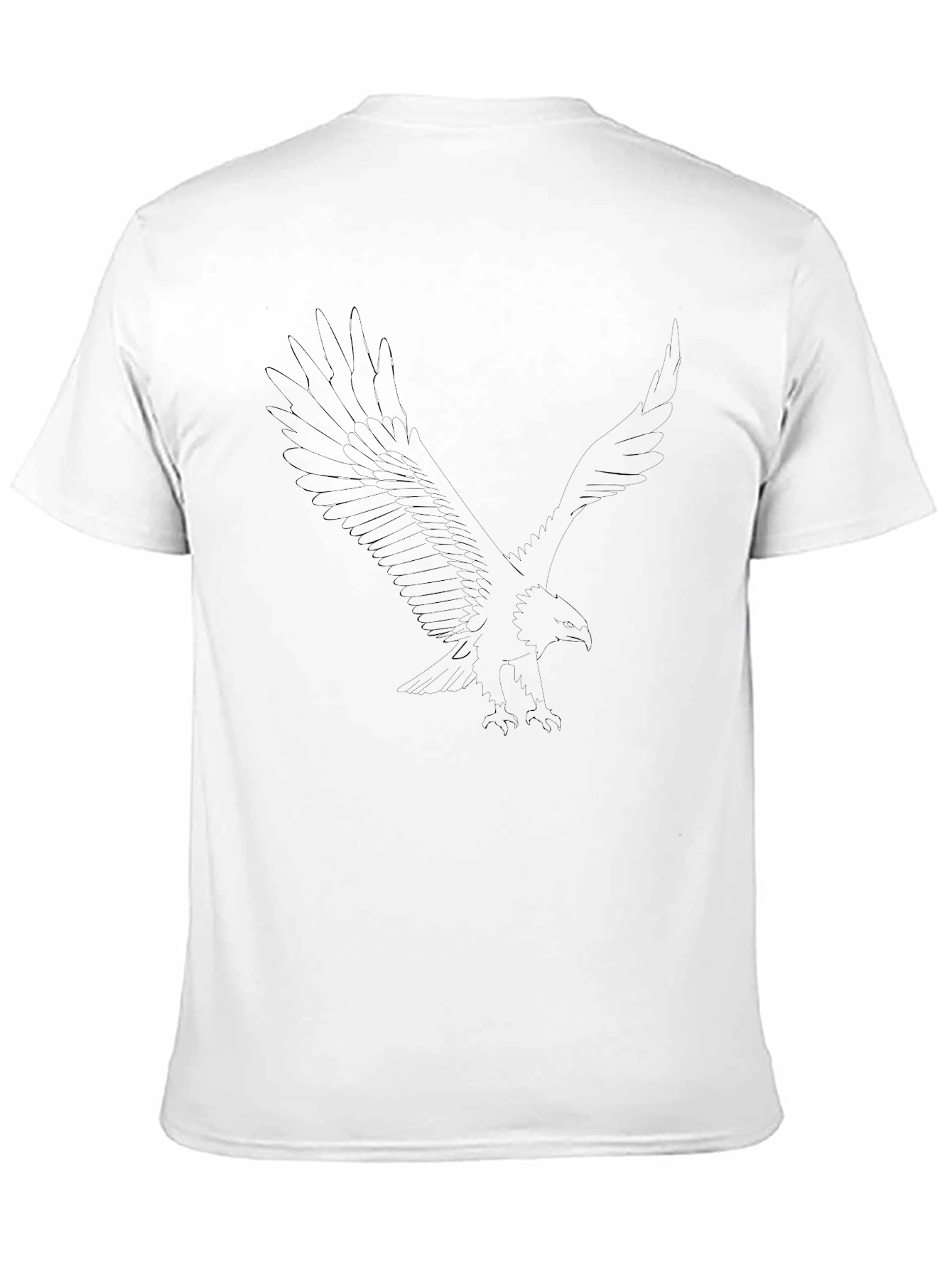 Black Eagle Graphic Tee - Mens Casual T-Shirt