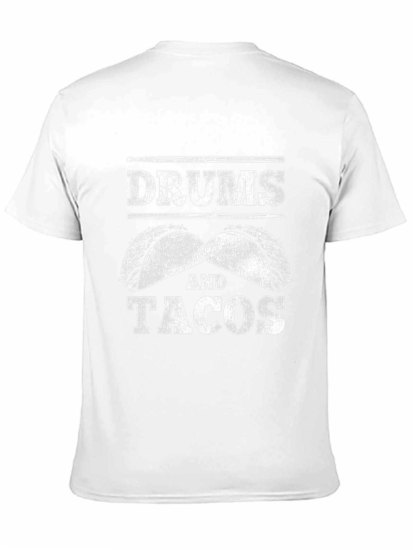 Drums and Tacos Black Graphic Tee