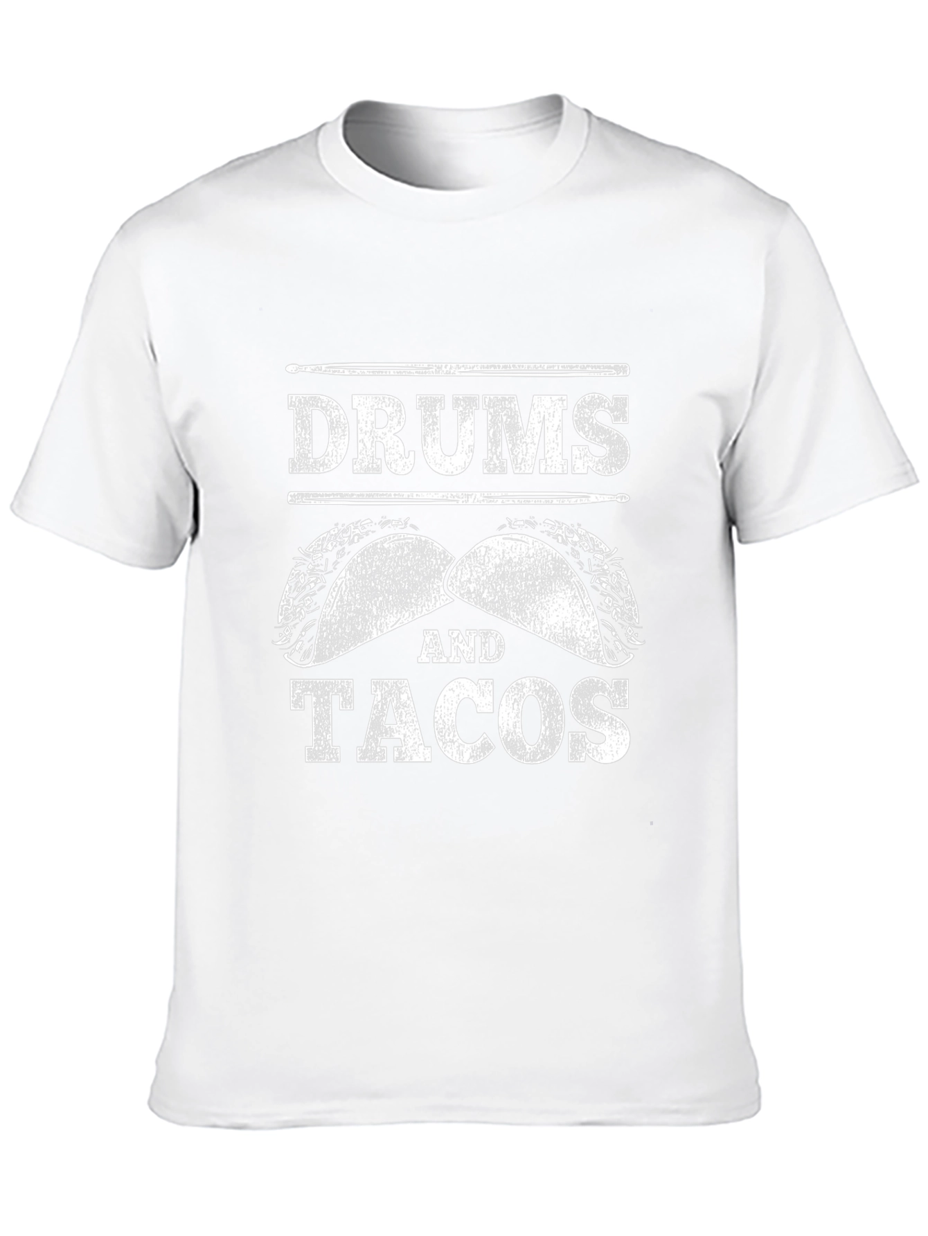 Drums and Tacos Black Graphic Tee