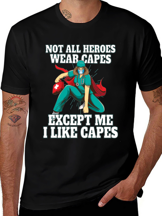 Hero Nurse Cape T-Shirt - Medical Worker Apparel
