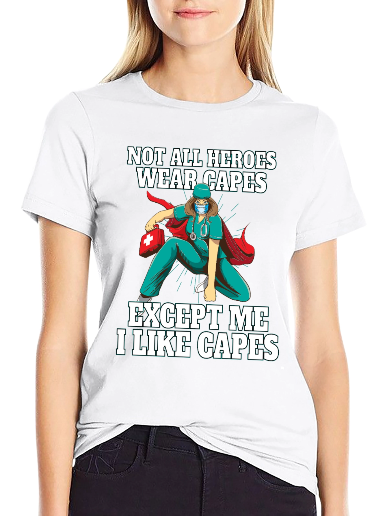 Hero Nurse Cape T-Shirt - Medical Worker Apparel