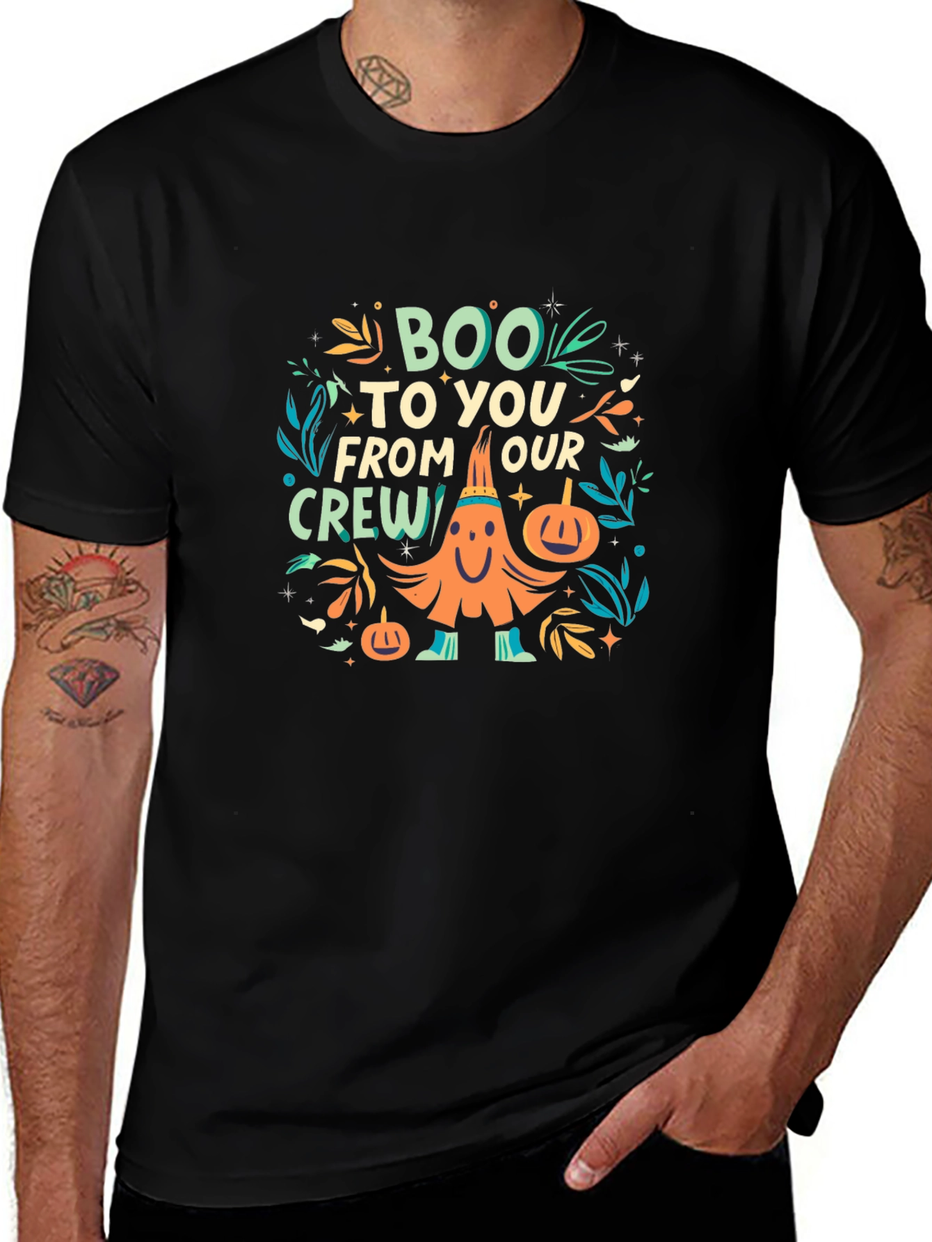 Boo To You From Our Crew Halloween Graphic Tee