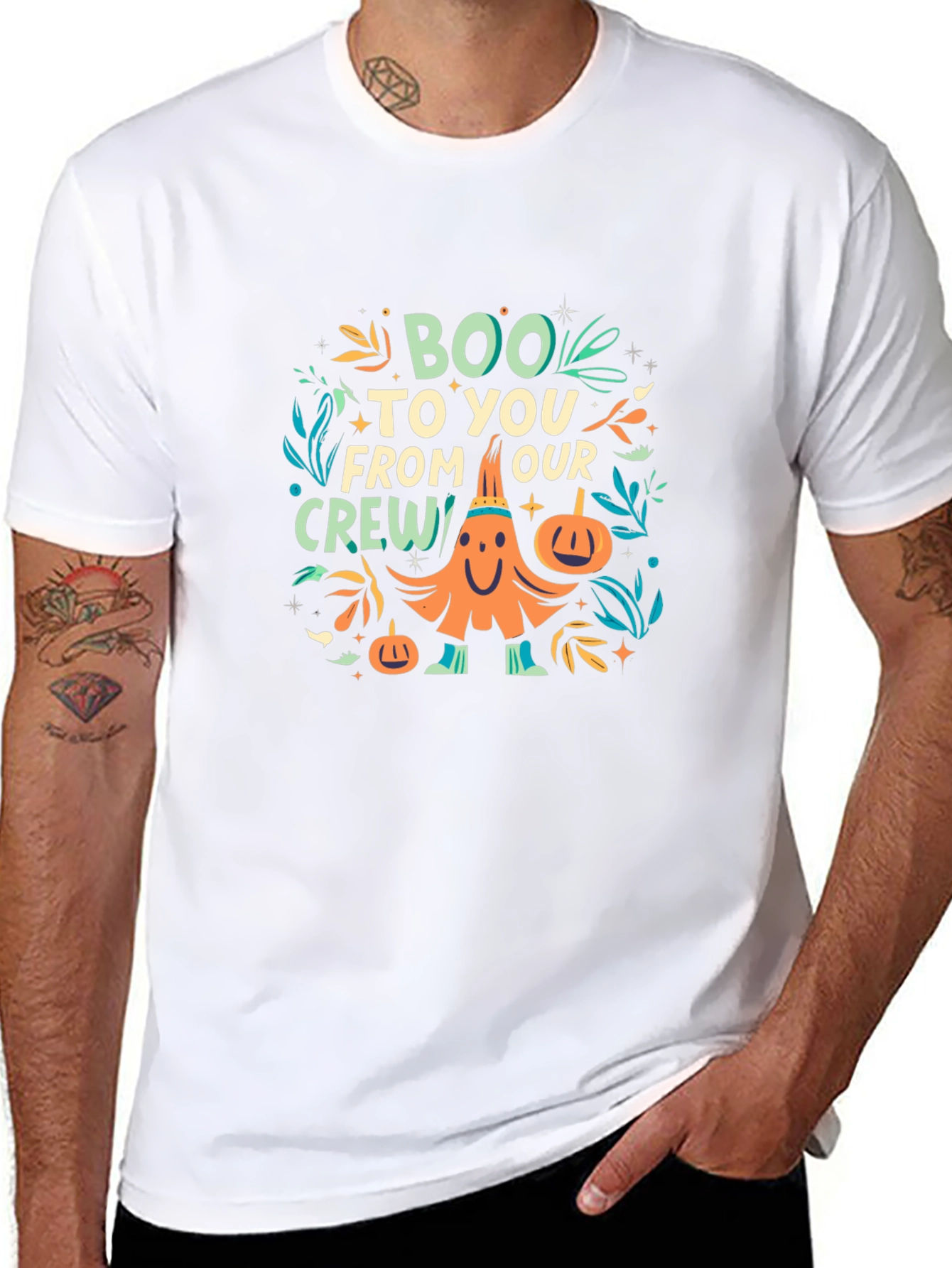 Boo To You From Our Crew Halloween Graphic Tee
