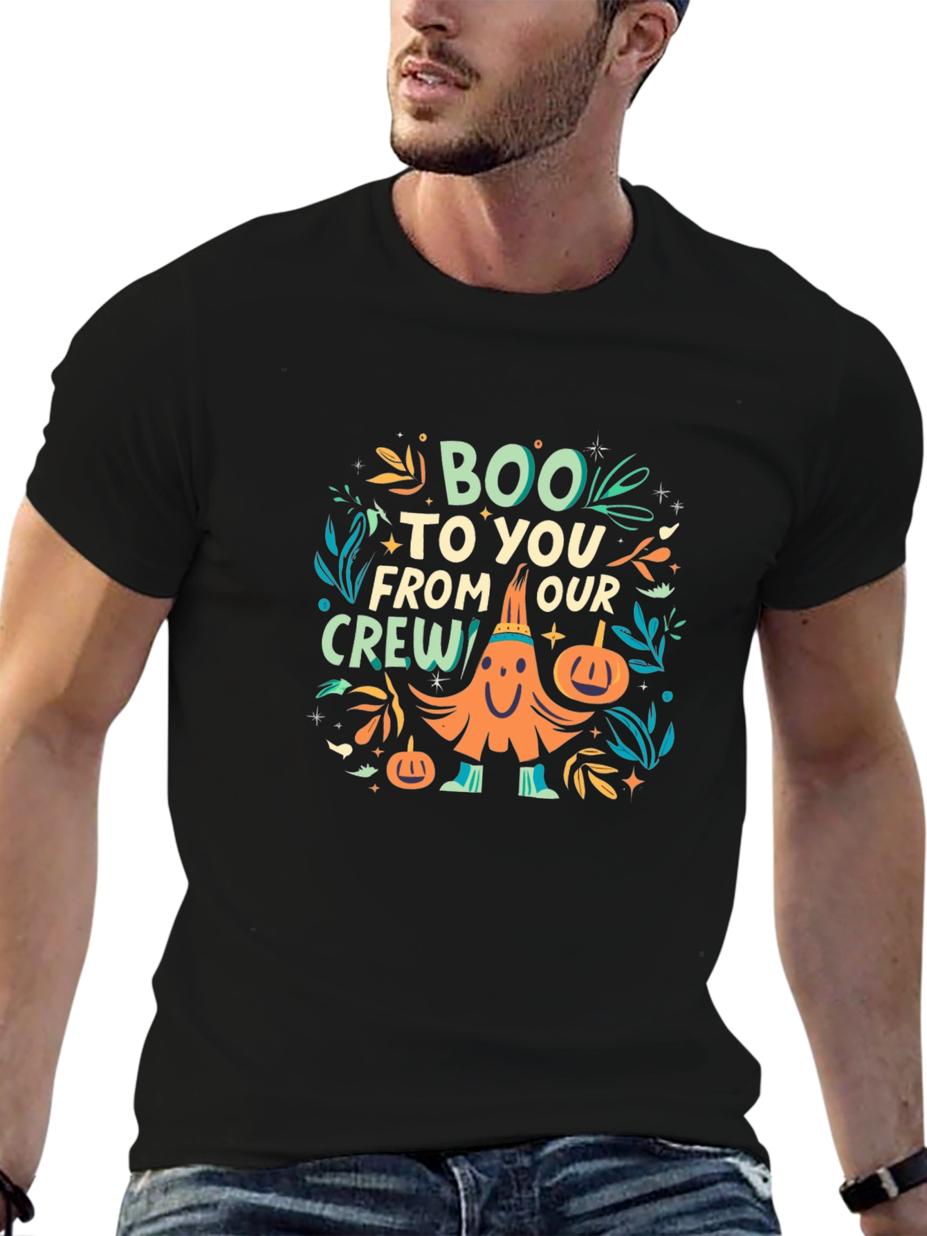 Boo To You From Our Crew Halloween Graphic Tee