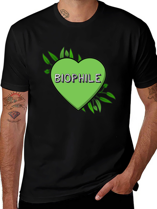 Biophile Heart Graphic Tee - Nature Lover Shirt