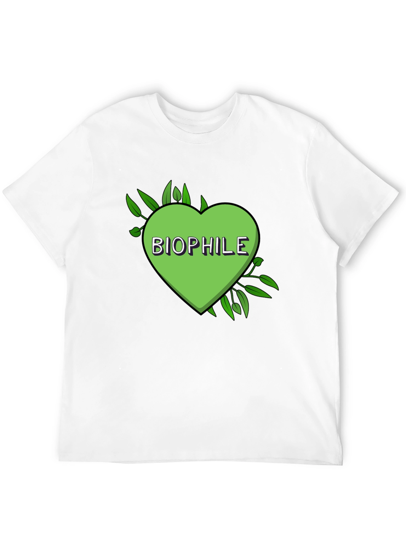 Biophile Heart Graphic Tee - Nature Lover Shirt
