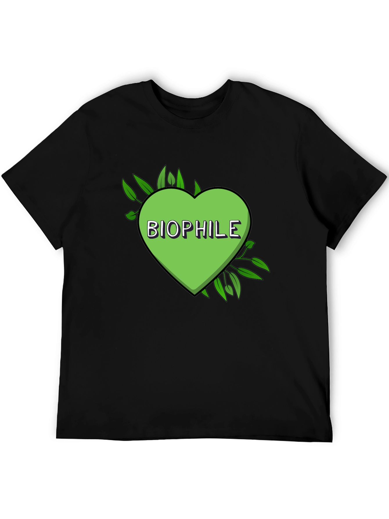 Biophile Heart Graphic Tee - Nature Lover Shirt