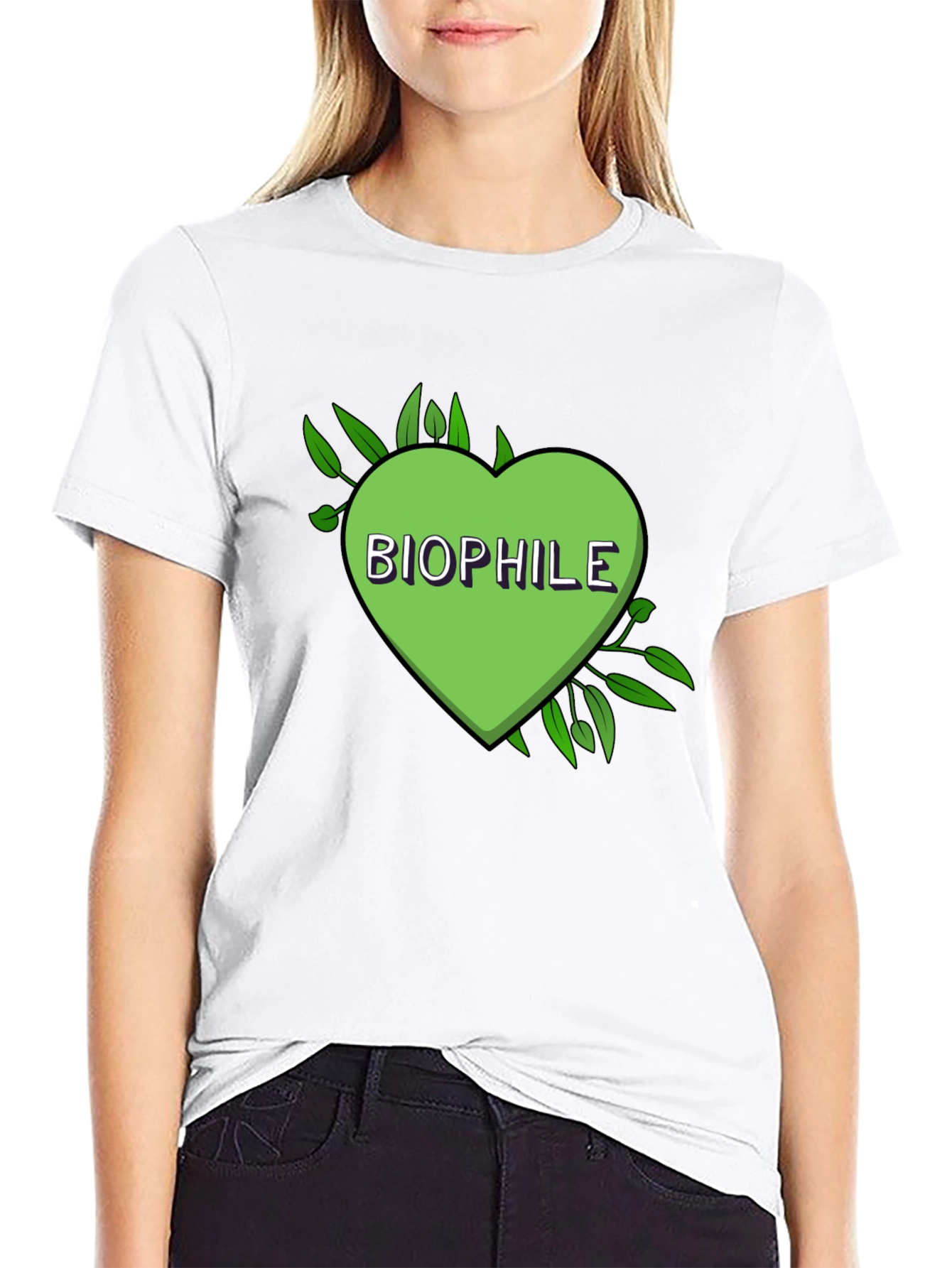 Biophile Heart Graphic Tee - Nature Lover Shirt