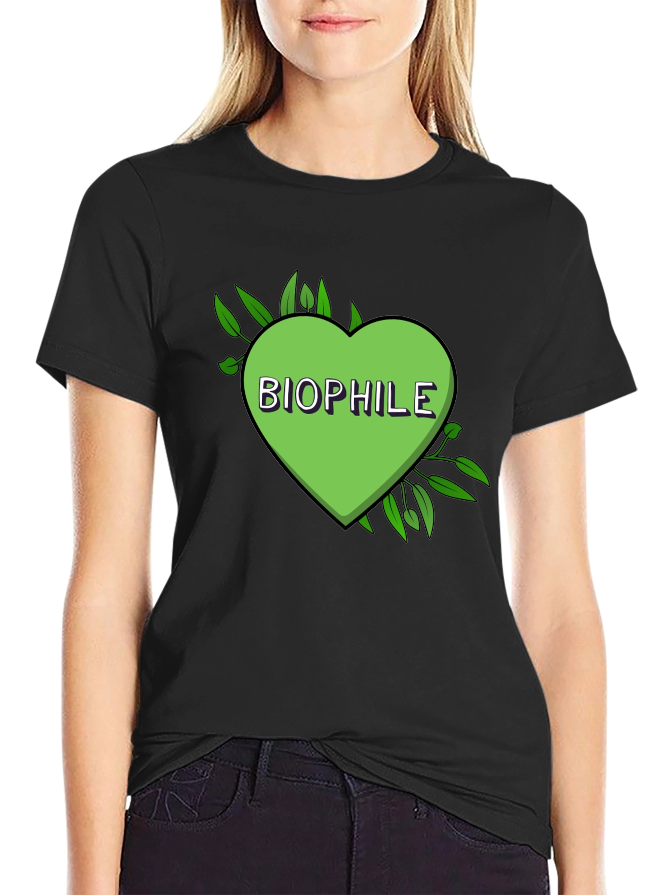 Biophile Heart Graphic Tee - Nature Lover Shirt
