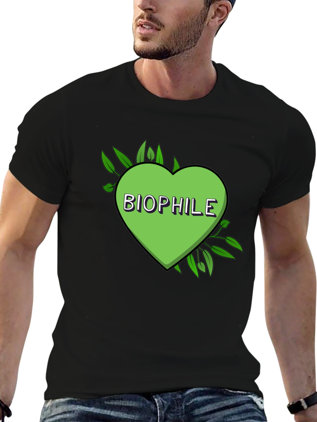 Biophile Heart Graphic Tee - Nature Lover Shirt