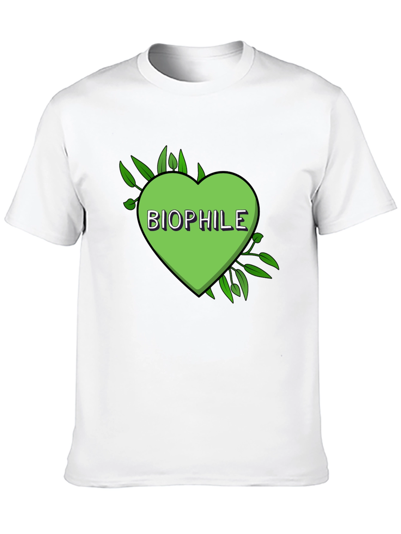 Biophile Heart Graphic Tee - Nature Lover Shirt