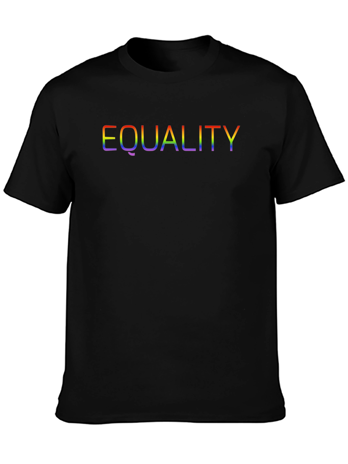 Equality Rainbow Pride T-Shirt - Black