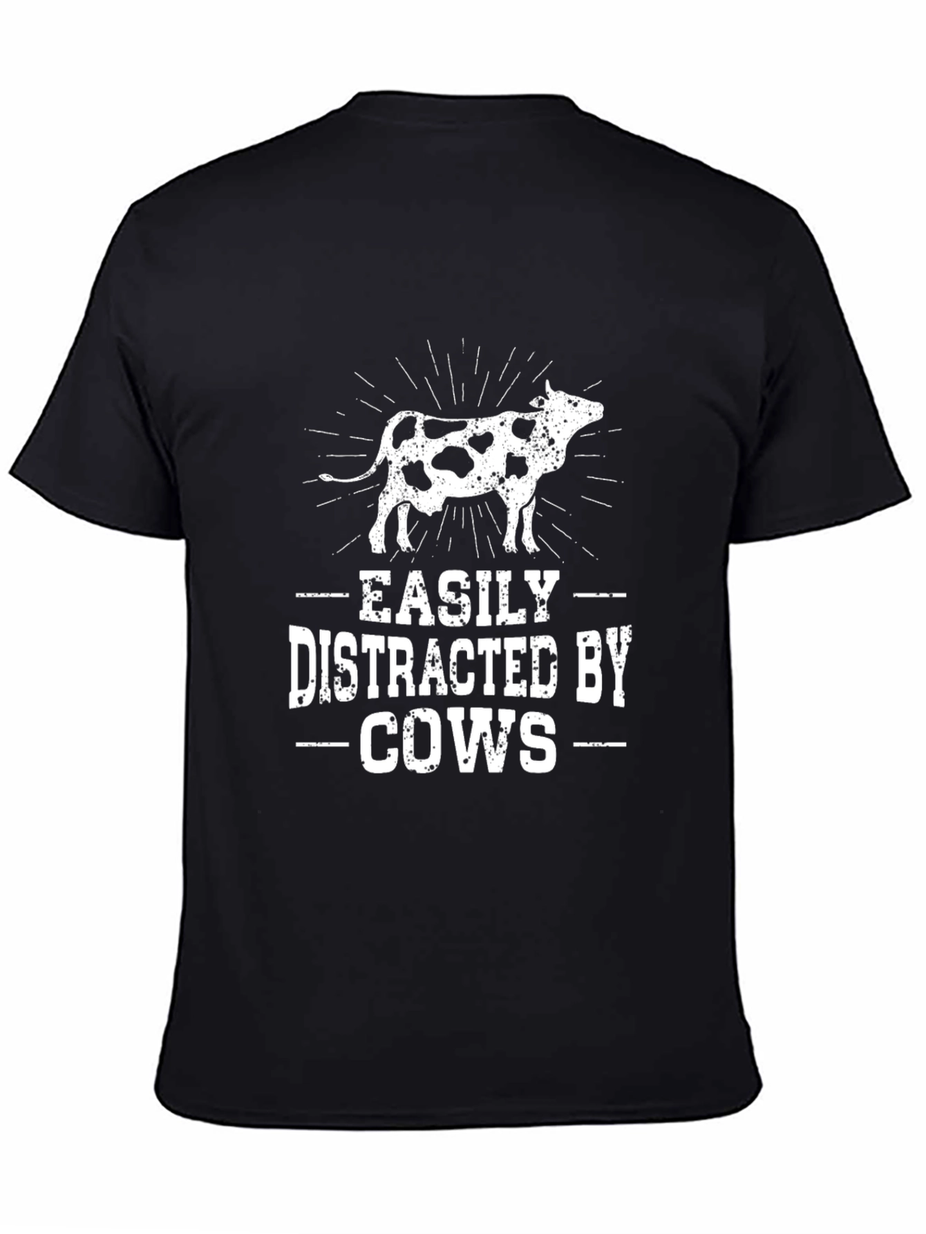 Easily Distracted by Cows Graphic T-Shirt