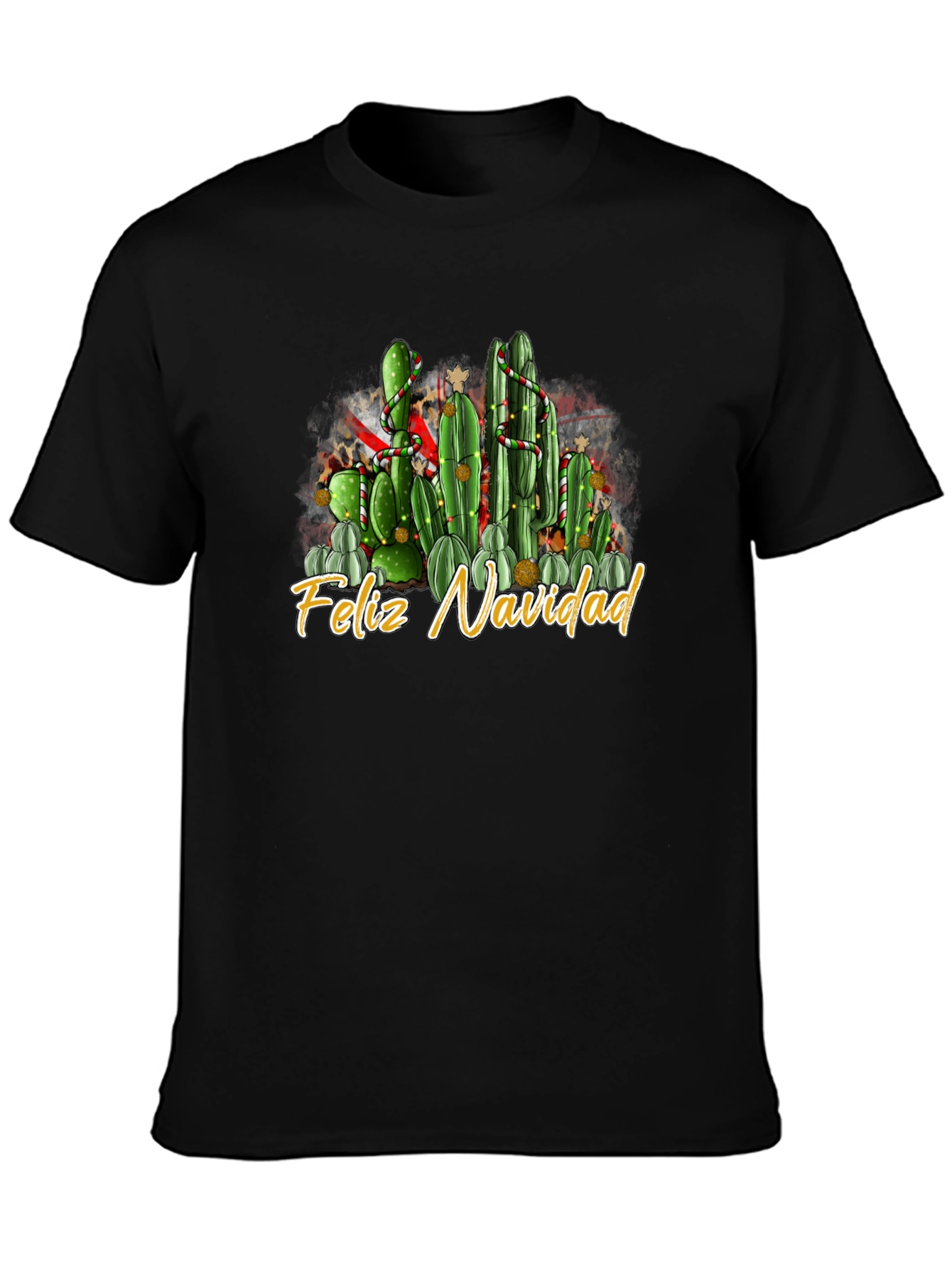 Feliz Navidad Cactus Christmas T-Shirt