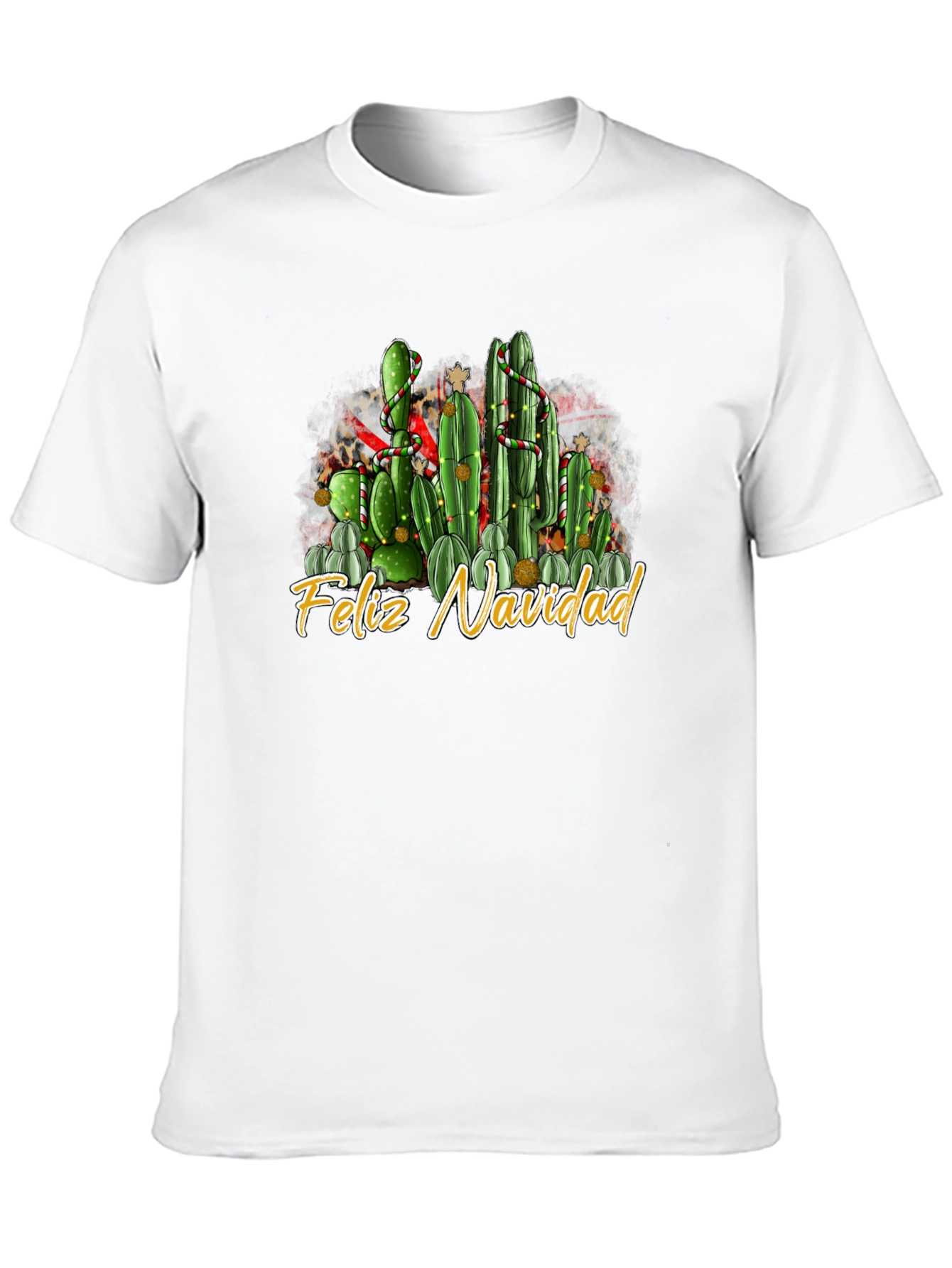 Feliz Navidad Cactus Christmas T-Shirt