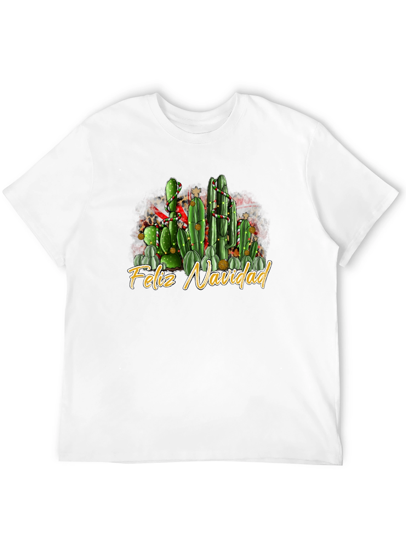 Feliz Navidad Cactus Christmas T-Shirt