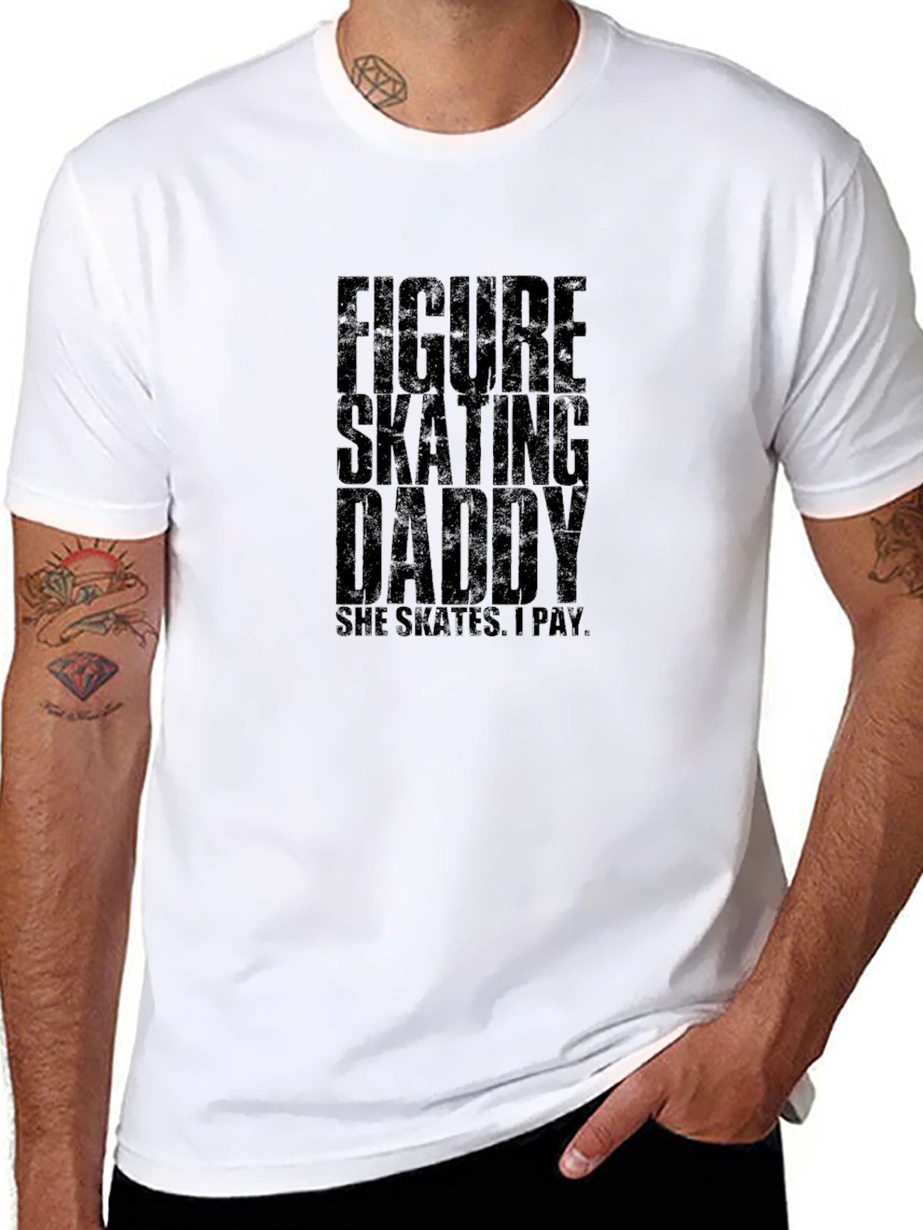 Figure Skating Daddy T-Shirt - Skates I Pay