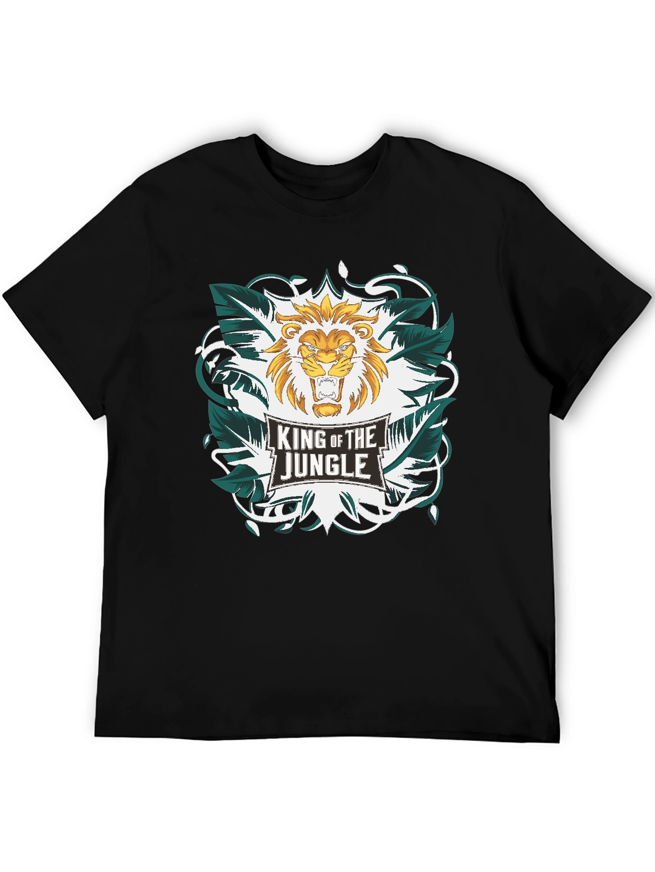 King of the Jungle Lion Graphic T-Shirt