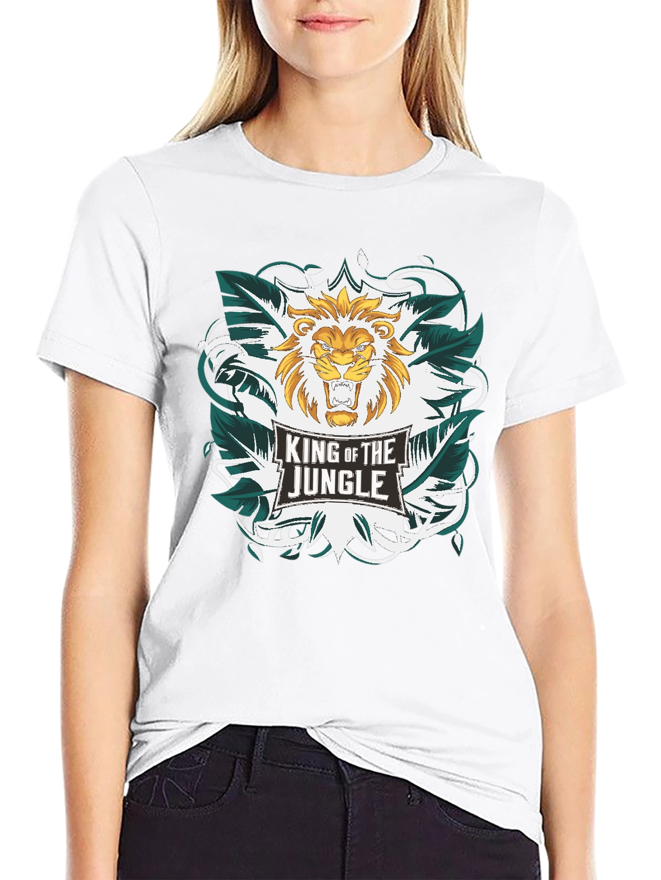 King of the Jungle Lion Graphic T-Shirt