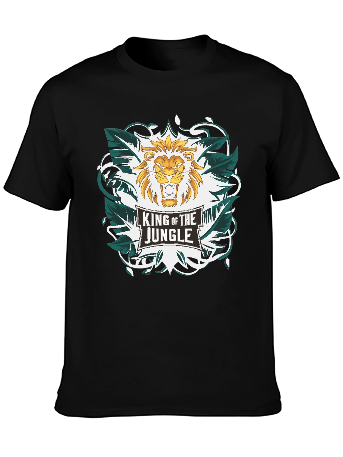 King of the Jungle Lion Graphic T-Shirt
