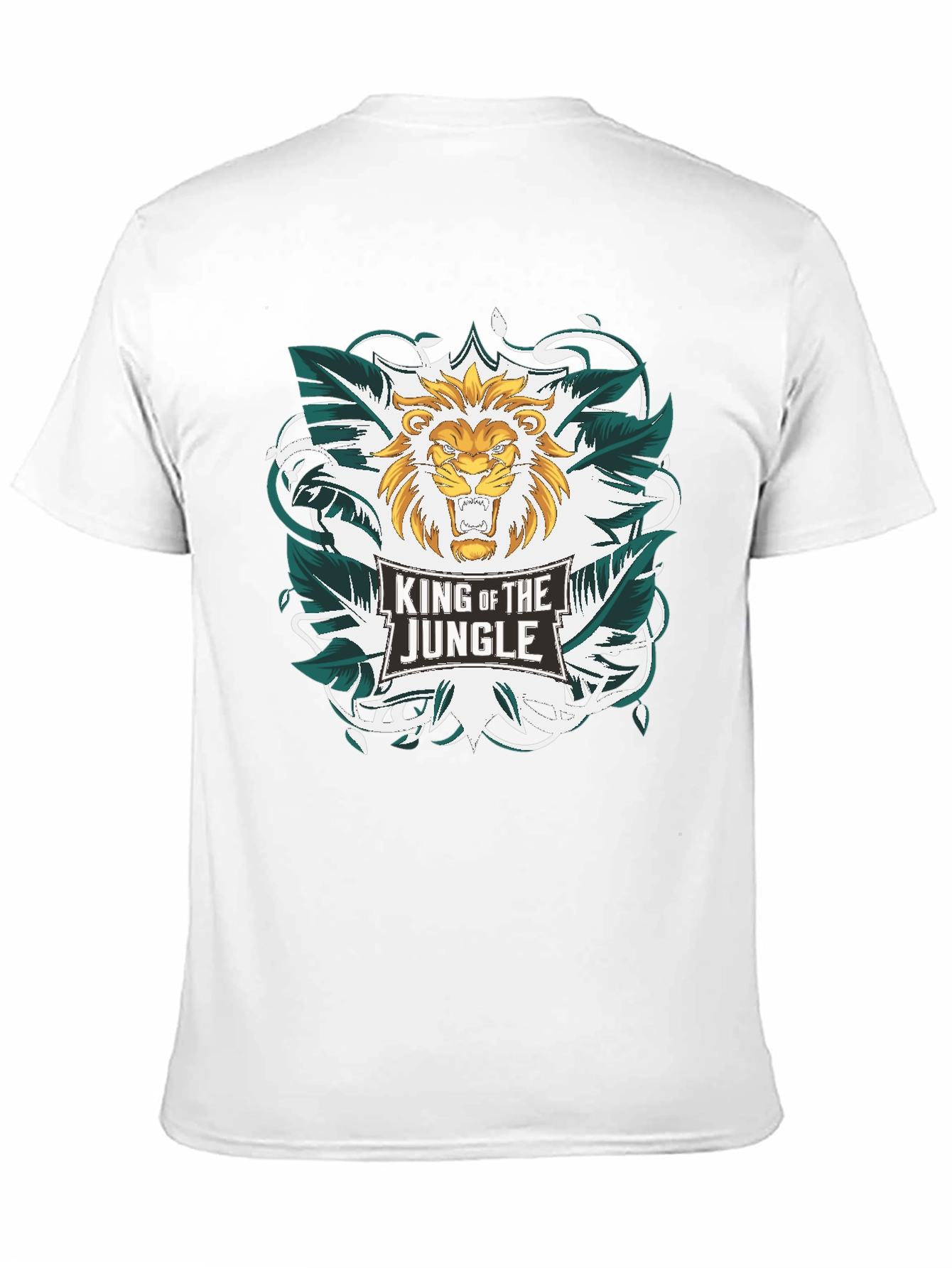King of the Jungle Lion Graphic T-Shirt