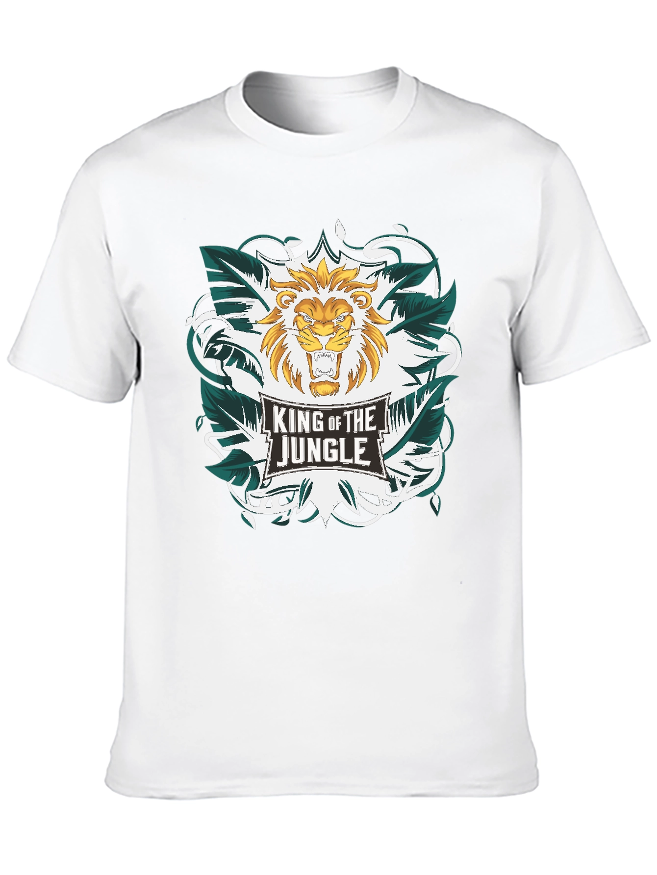 King of the Jungle Lion Graphic T-Shirt