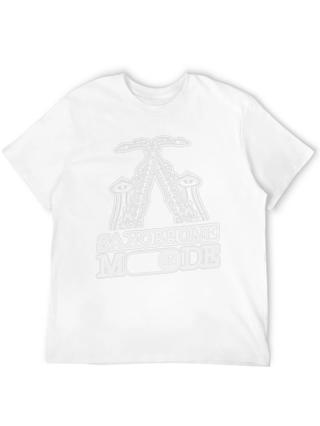 Saxophone Mode On T-Shirt - Black