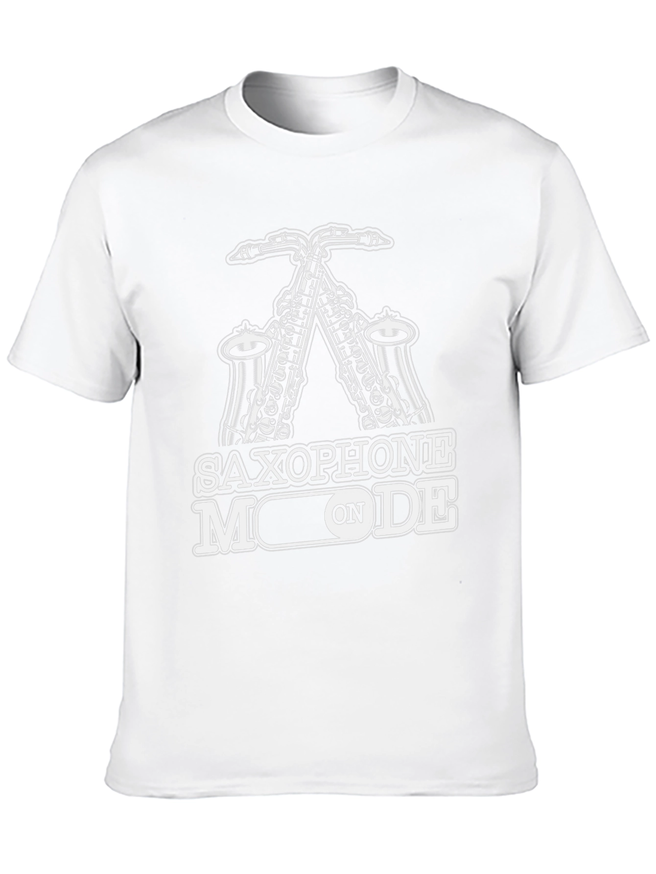 Saxophone Mode On T-Shirt - Black