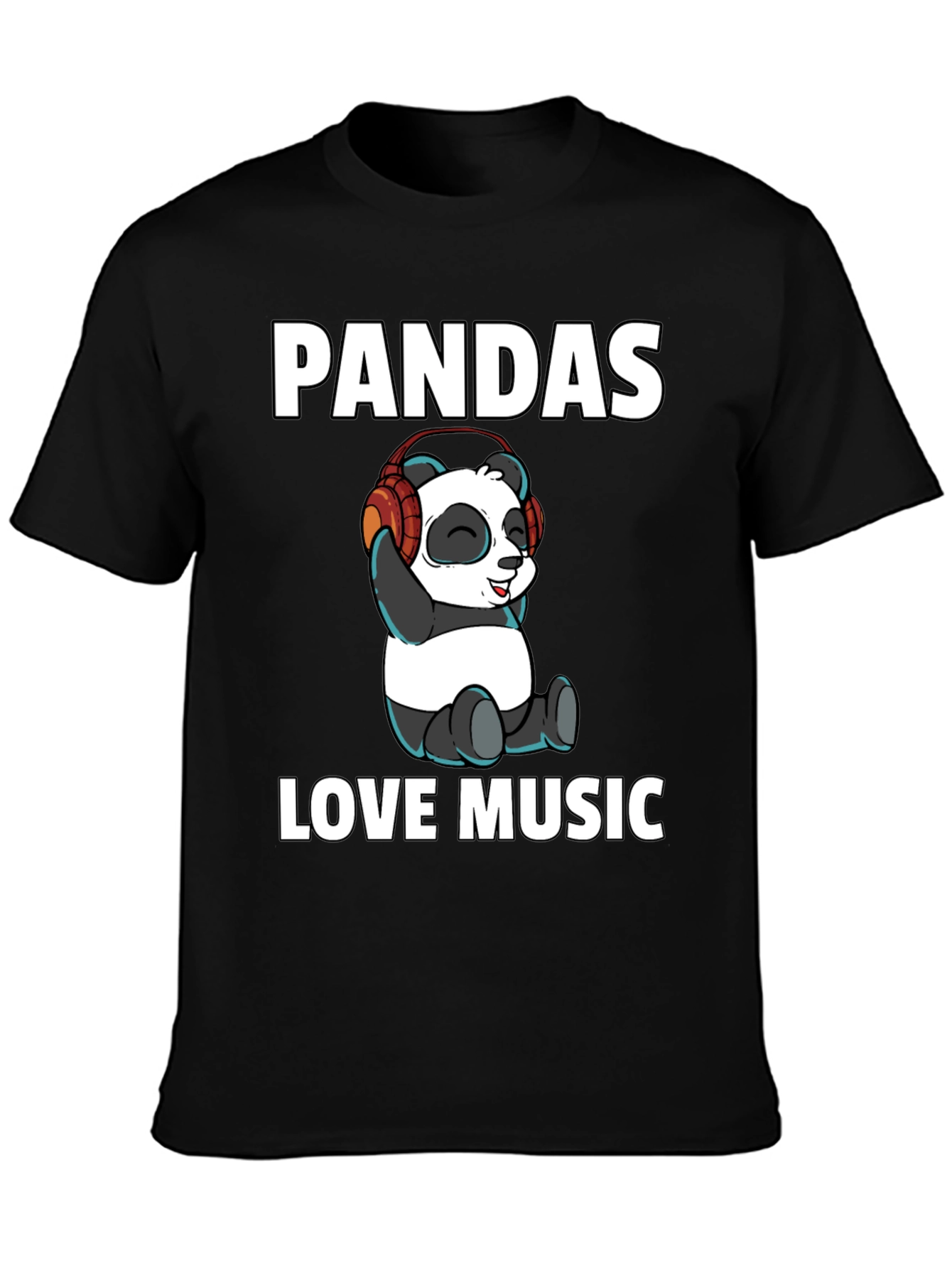 Pandas Love Music Graphic Tee