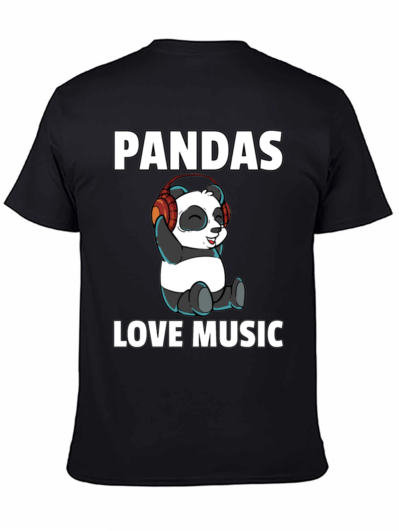 Pandas Love Music Graphic Tee