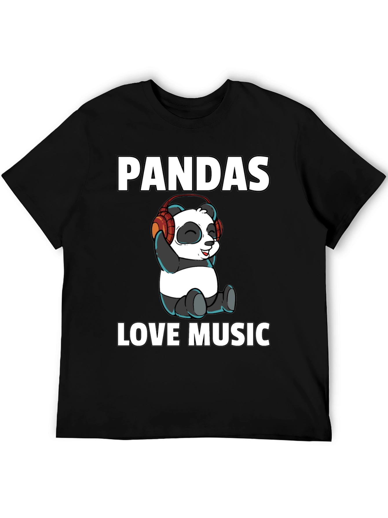 Pandas Love Music Graphic Tee
