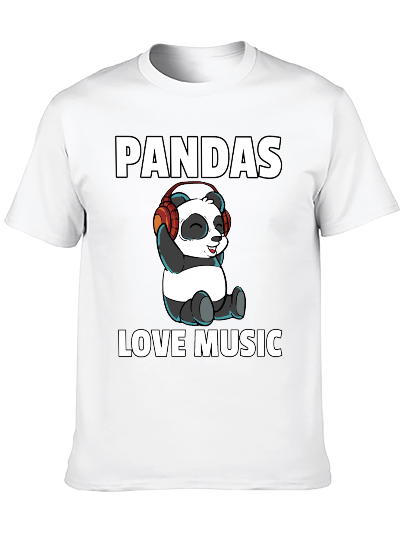Pandas Love Music Graphic Tee