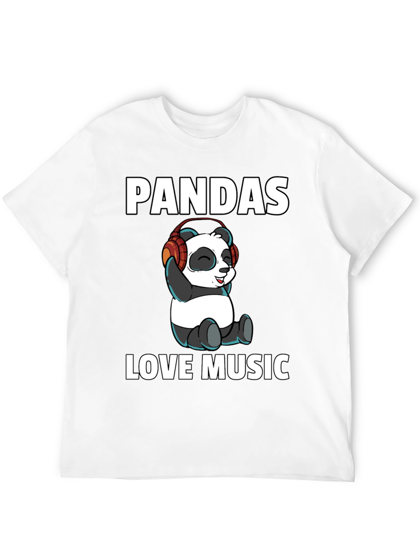 Pandas Love Music Graphic Tee