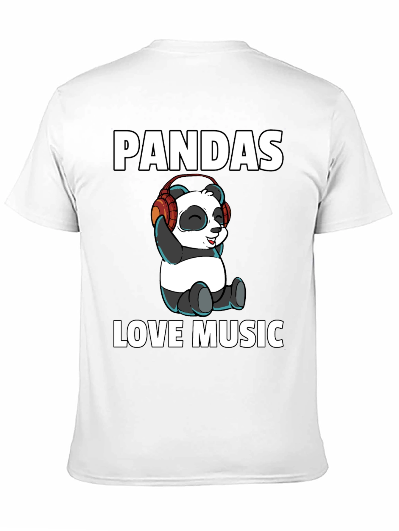 Pandas Love Music Graphic Tee