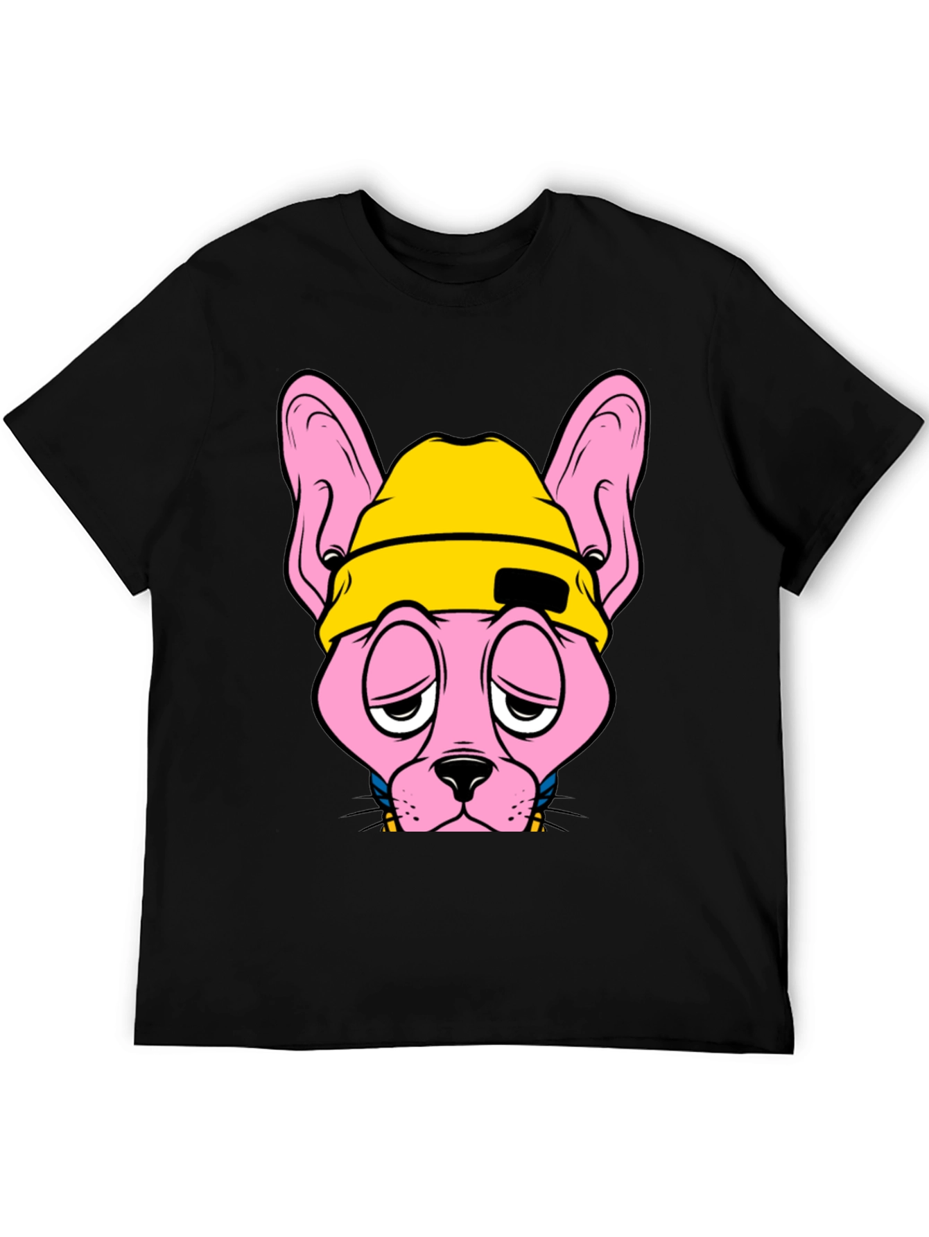 Cool Cat Graphic T-Shirt - Black