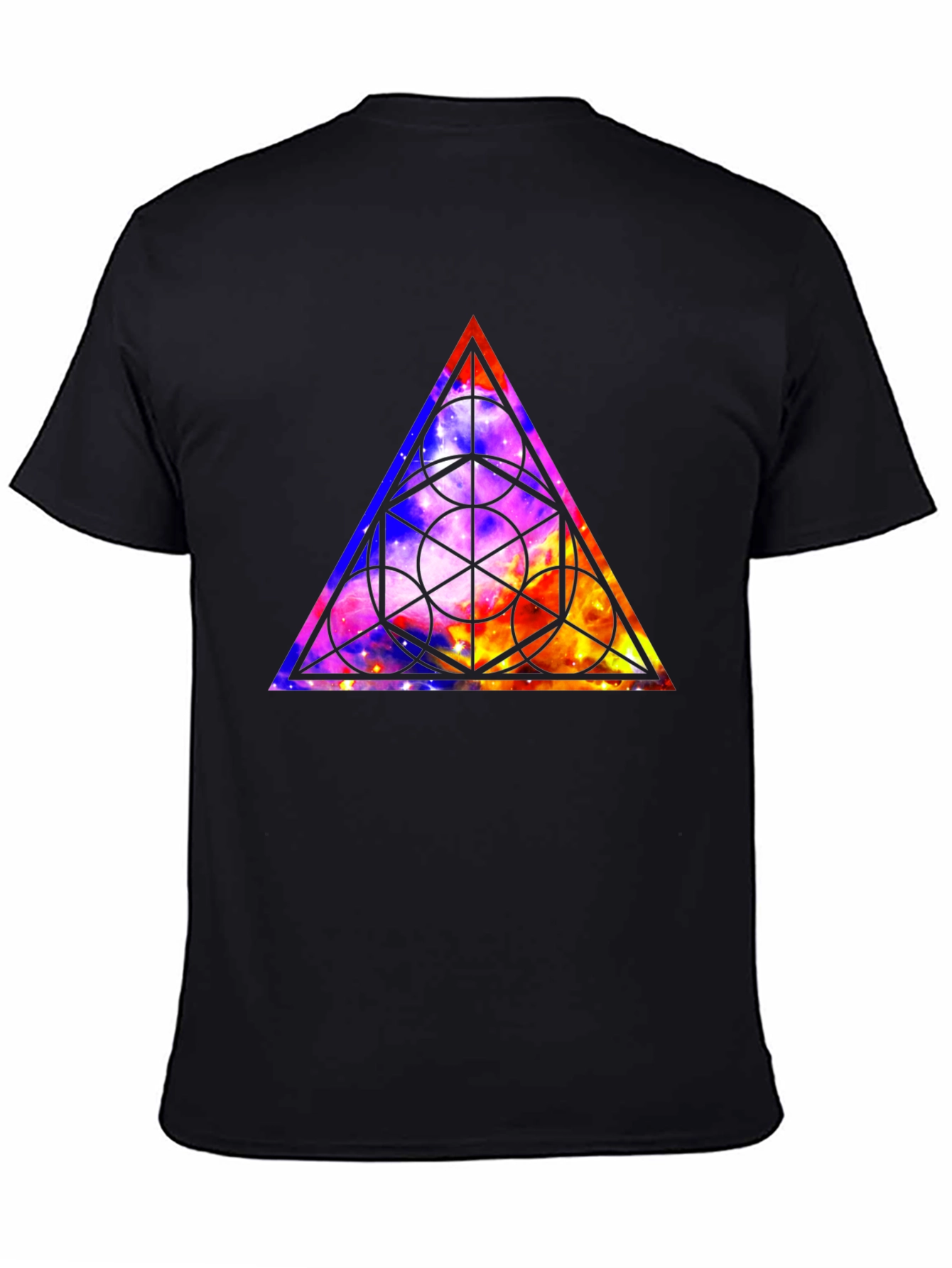 Mystic Triangle Graphic Tee - Mens Black T-Shirt