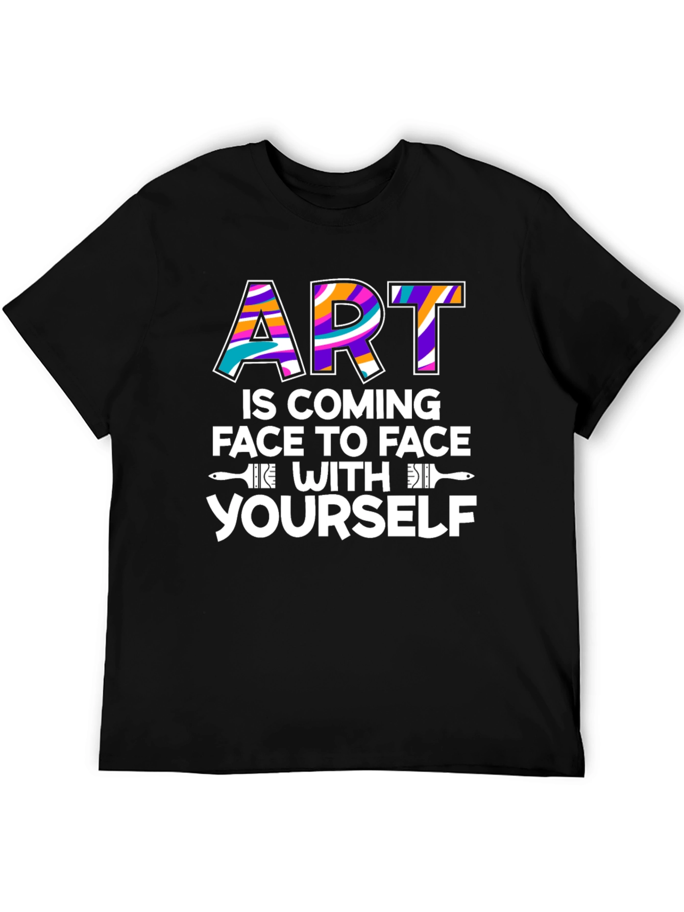 Art is Coming Face to Face Graphic T-Shirt