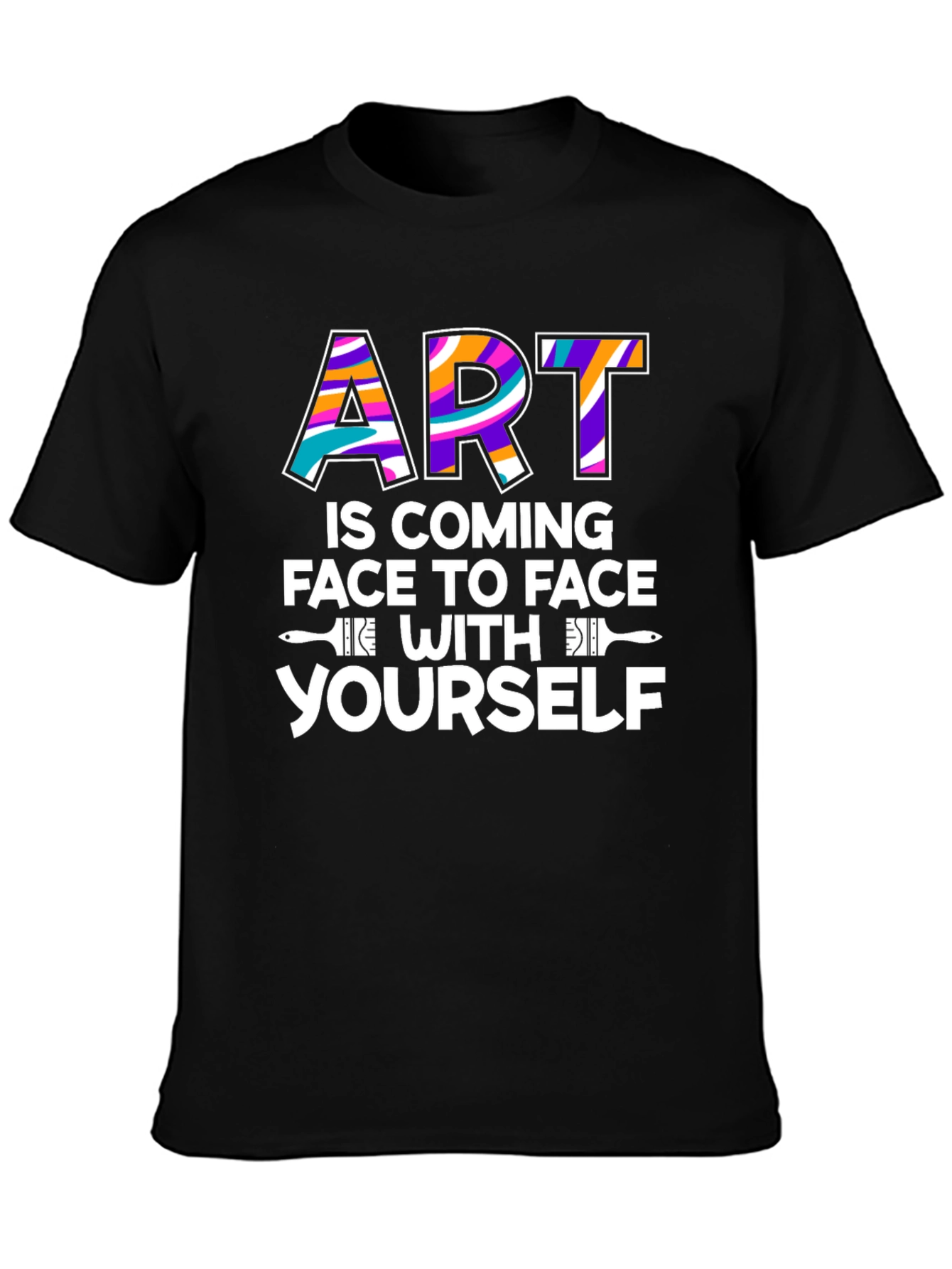 Art is Coming Face to Face Graphic T-Shirt